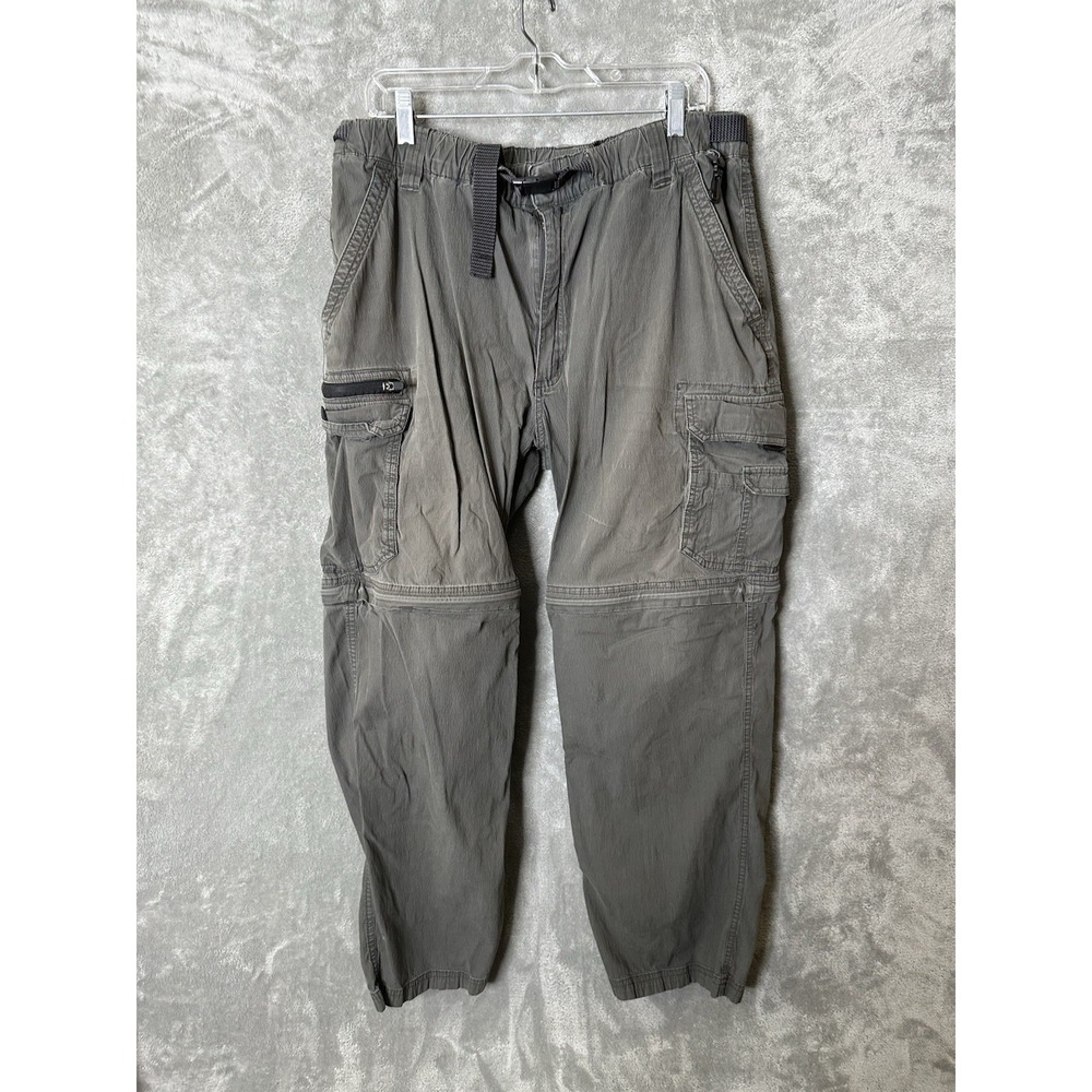 BC Clothing Pants Men XXL‎ x 30 Cotton Stretch Convertible Hiking Cargo Utility